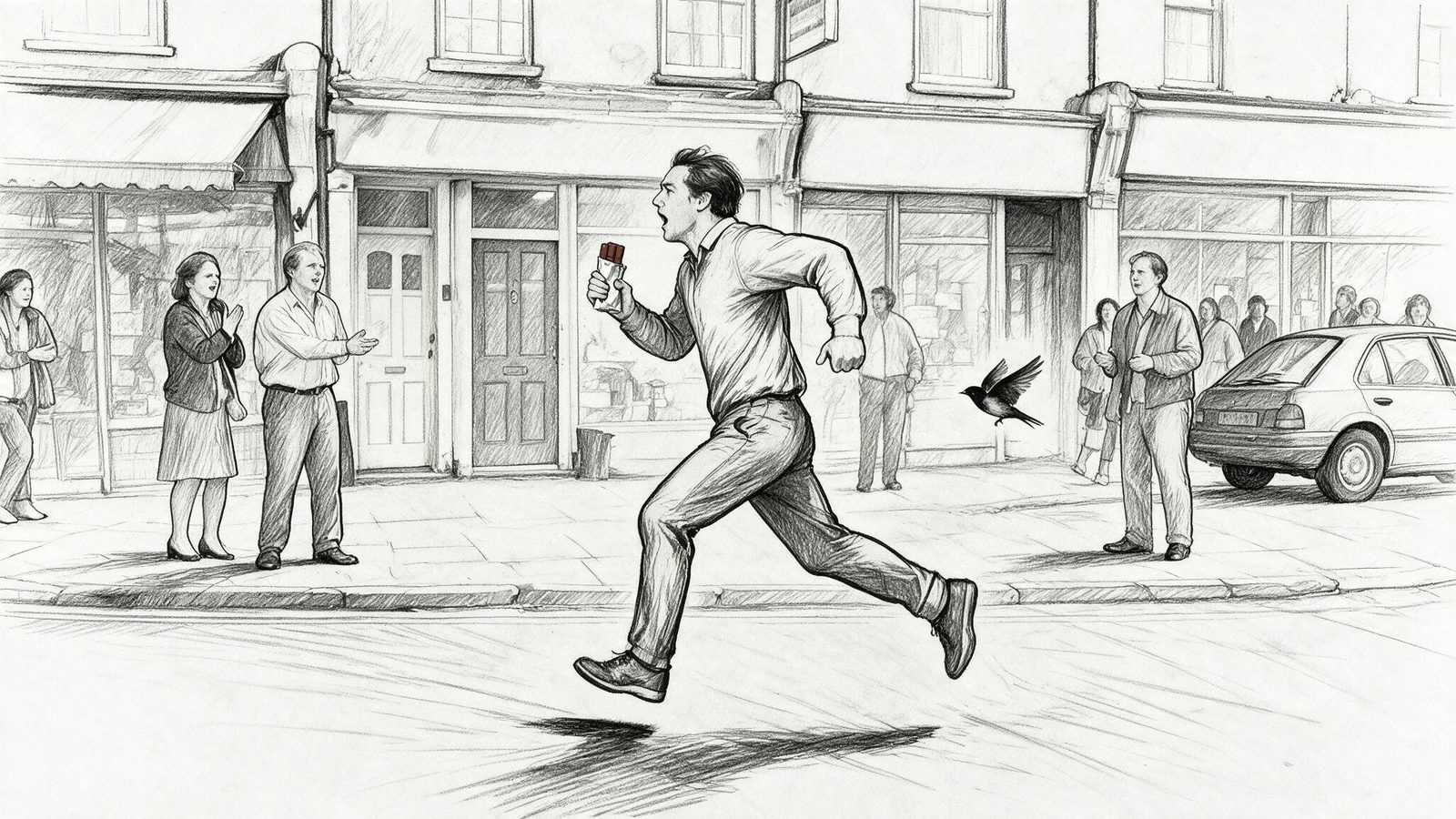 Storyboard-Sketch: Schlussbild mit Logo